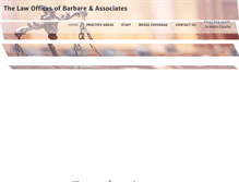 Tablet Screenshot of barbarelawyer.com